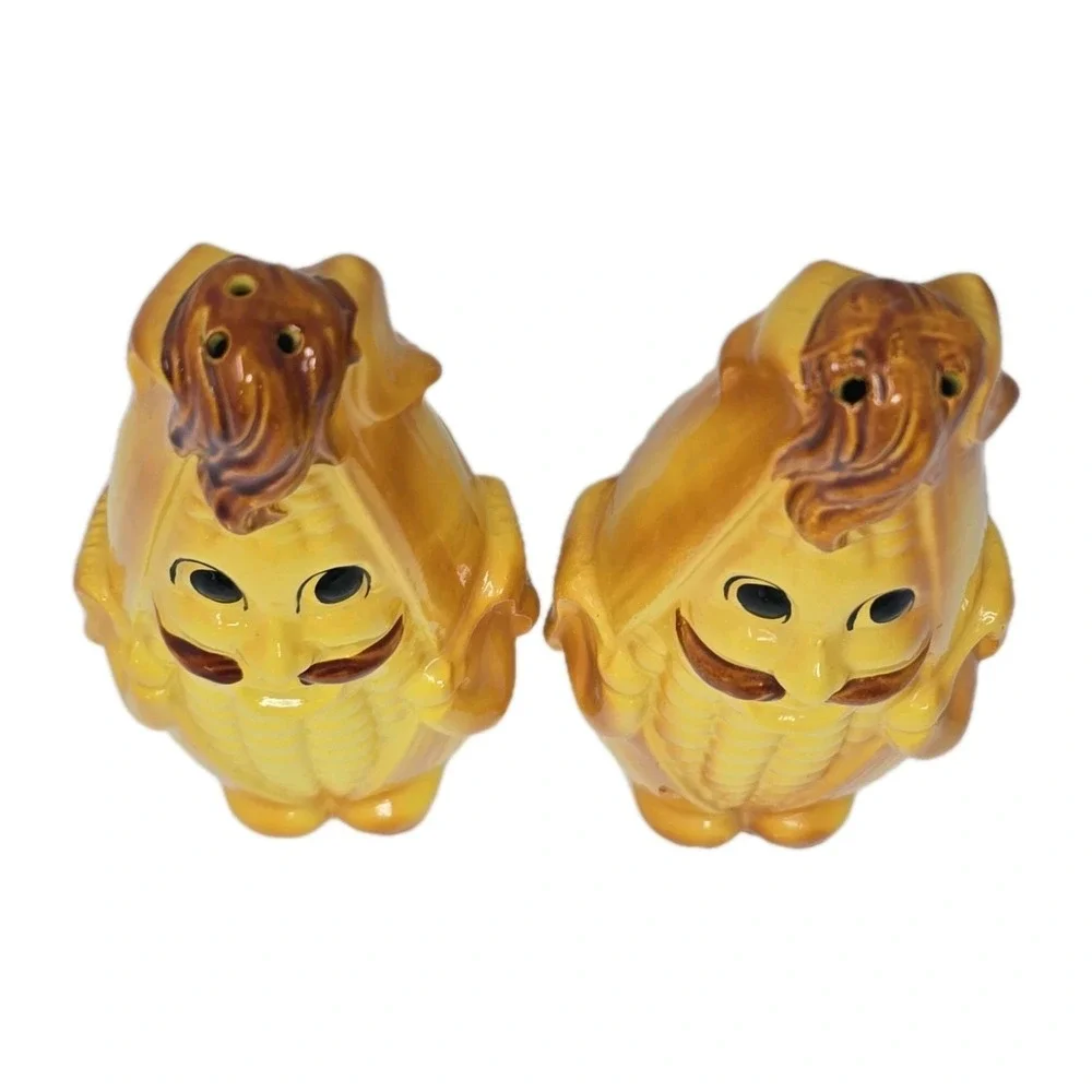 Cute Anthropomorphic Corn Guys‎ Salt And Pepper Shakers U260-25
